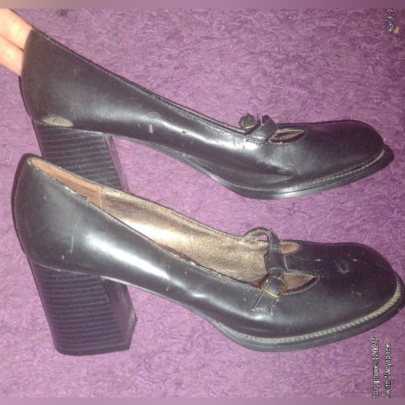 Rampage Sacha Mary Jane Black Smooth Size 7.5 - Picture 3 of 6